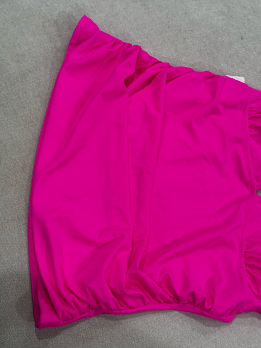 Beachsissi New Bright Pink V‑Neck Swim Tank with Cross Back Straps Size XL - Picture 3 of 9
